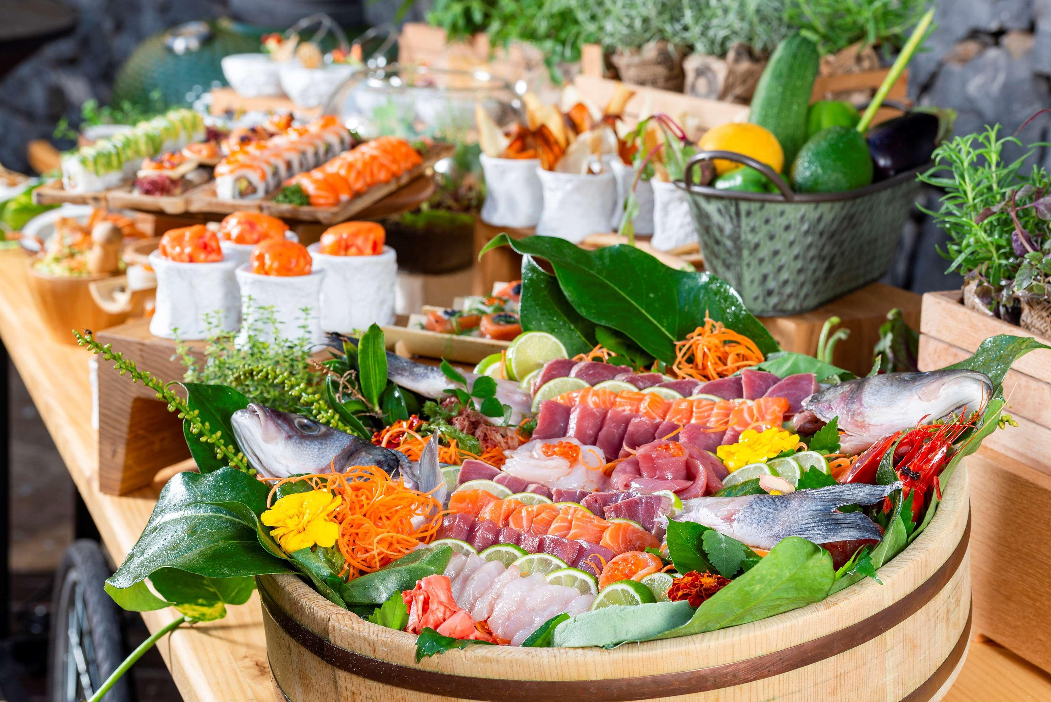 伊索拉宫美利亚水疗大酒店及度假村 Alcalá la Real 外观 照片 A seafood buffet